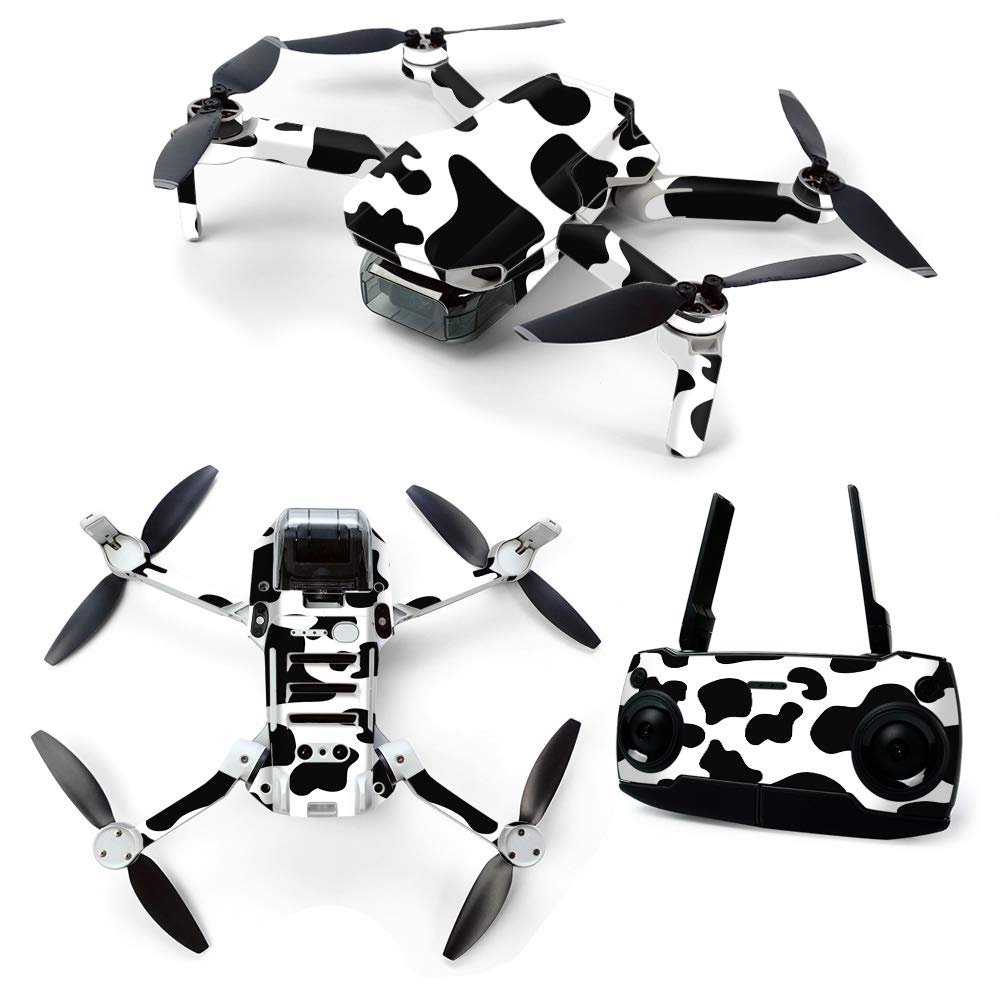 MightySkins Skin for DJI Mavic Mini Portable Drone Quadcopter - Cow Print | Protective, Durable, and Unique Vinyl Decal wrap cover | Easy To Apply, Remove, and Change Styles | Made in the USA (DJMAVMIN-Cow Print)