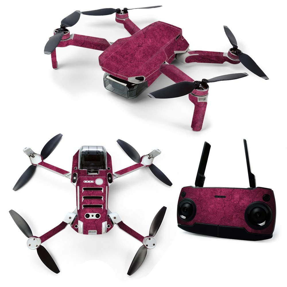 MightySkins Skin for DJI Mavic Mini Portable Drone Quadcopter - Pink Gravel | Protective, Durable, and Unique Vinyl Decal wrap Cover | Easy to Apply, Remove, and Change Styles | Made in The USA