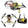 MightySkins Skin for DJI Mavic Mini Portable Drone Quadcopter - Peace Smile | Protective, Durable, and Unique Vinyl Decal wrap cover | Easy To Apply, Remove, and Change Styles | Made in the USA (DJMAVMIN-Peace Smile) view 1