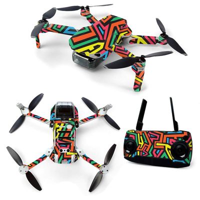 MightySkins Skin for DJI Mavic Mini Portable Drone Quadcopter - Hyper | Protective, Durable, and Unique Vinyl Decal wrap Cover | Easy to Apply, Remove, and Change Styles | Made in The USA