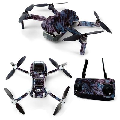 MightySkins Skin for DJI Mavic Mini Portable Drone Quadcopter - Angry Ripple | Protective, Durable, and Unique Vinyl Decal wrap cover | Easy To Apply, Remove, and Change Styles | Made in the USA (DJMAVMIN-Angry Ripple)