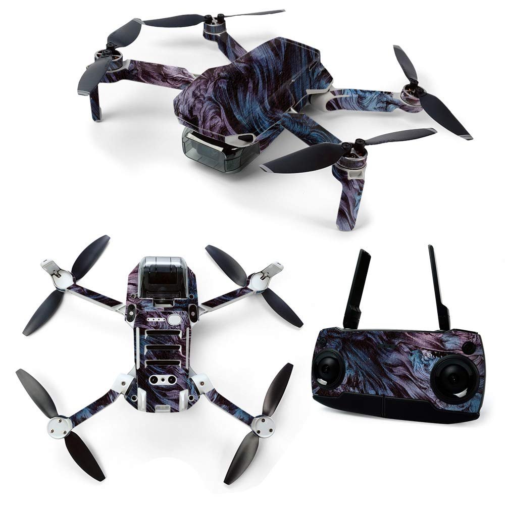 MightySkins Skin for DJI Mavic Mini Portable Drone Quadcopter - Angry Ripple | Protective, Durable, and Unique Vinyl Decal wrap cover | Easy To Apply, Remove, and Change Styles | Made in the USA (DJMAVMIN-Angry Ripple)