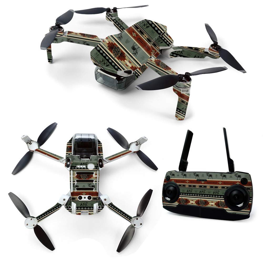 MightySkins Skin for DJI Mavic Mini Portable Drone Quadcopter - Cabin Stripes | Protective, Durable, and Unique Vinyl Decal wrap cover | Easy To Apply, Remove, and Change Styles | Made in the USA, DJMAVMIN-Cabin Stripes, DJMAVMIN-Cabin Stripes, DJMAV