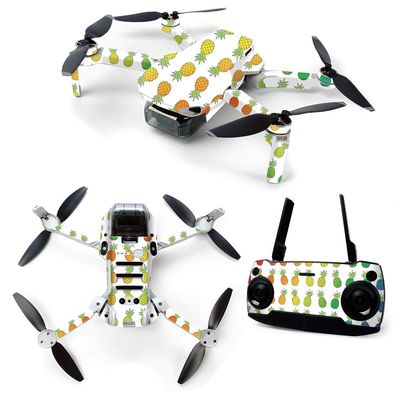 MightySkins Skin for DJI Mavic Mini Portable Drone Quadcopter - Rainbow Pineapples | Protective, Durable, and Unique Vinyl Decal wrap cover | Easy To Apply, Remove, and Change Styles | Made in the USA