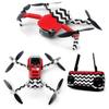 MightySkins Skin for DJI Mavic Mini Portable Drone Quadcopter - Red Chevron | Protective, Durable, and Unique Vinyl Decal wrap cover | Easy To Apply, Remove, and Change Styles | Made in the USA (DJMAVMIN-Red Chevron) view 1