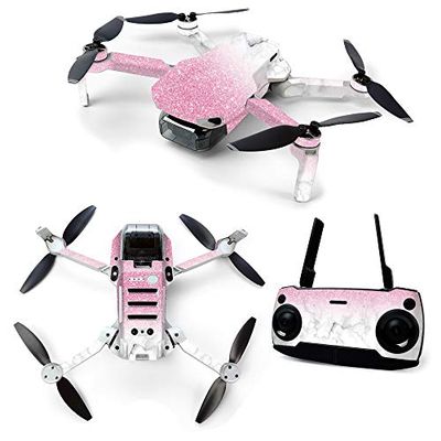 MightySkins Skin for DJI Mavic Mini Portable Drone Quadcopter - Marble Glitz | Protective, Durable, and Unique Vinyl Decal wrap cover | Easy To Apply, Remove, and Change Styles | Made in the USA (DJMAVMIN-Marble Glitz)