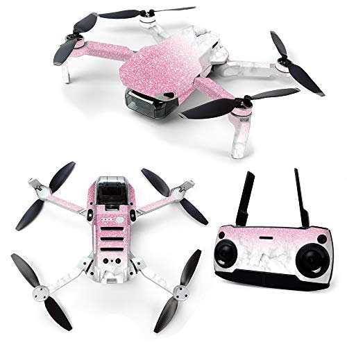 MightySkins Skin for DJI Mavic Mini Portable Drone Quadcopter - Marble Glitz | Protective, Durable, and Unique Vinyl Decal wrap cover | Easy To Apply, Remove, and Change Styles | Made in the USA (DJMAVMIN-Marble Glitz)