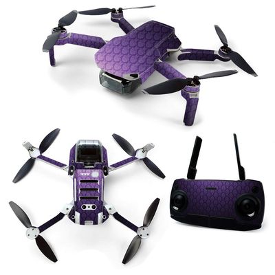MightySkins Skin for DJI Mavic Mini Portable Drone Quadcopter - Antique Purple | Protective, Durable, and Unique Vinyl Decal wrap Cover | Easy to Apply, Remove, and Change Styles | Made in The USA
