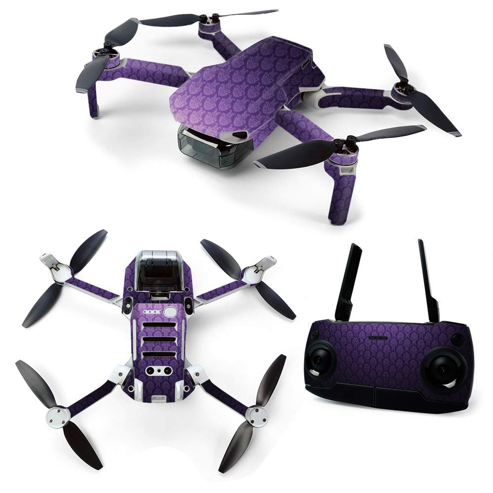 MightySkins Skin for DJI Mavic Mini Portable Drone Quadcopter - Antique Purple | Protective, Durable, and Unique Vinyl Decal wrap Cover | Easy to Apply, Remove, and Change Styles | Made in The USA