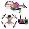 MightySkins Skin for DJI Mavic Mini Portable Drone Quadcopter - Colorful Flowers | Protective, Durable, and Unique Vinyl Decal wrap cover | Easy To Apply, Remove, and Change Styles | Made in the USA, Model Number: DJMAVMIN-Colorful Flowers view 1