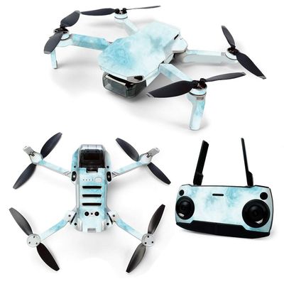 MightySkins Skin for DJI Mavic Mini Portable Drone Quadcopter - Blue Marble | Protective, Durable, and Unique Vinyl Decal wrap cover | Easy To Apply, Remove, and Change Styles | Made in the USA (DJMAVMIN-Blue Marble)