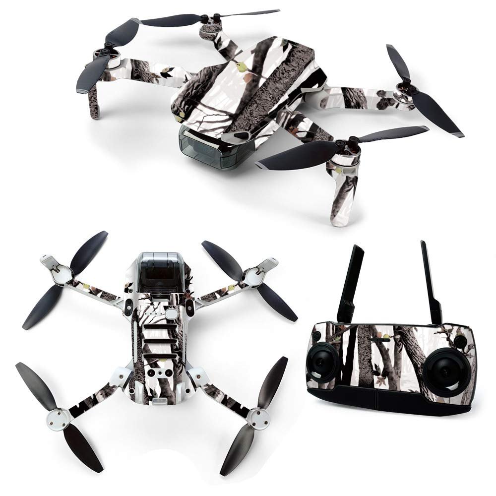 MightySkins Skin for DJI Mavic Mini Portable Drone Quadcopter - Artic Camo | Protective, Durable, and Unique Vinyl Decal wrap cover | Easy To Apply, Remove, and Change Styles | Made in the USA (DJMAVMIN-Artic Camo)