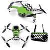 MightySkins Skin for DJI Mavic Mini Portable Drone Quadcopter - Lime Chevron | Protective, Durable, and Unique Vinyl Decal wrap cover | Easy To Apply, Remove, and Change Styles | Made in the USA (DJMAVMIN-Lime Chevron) view 1