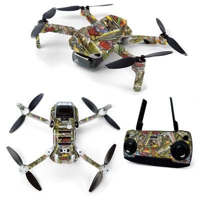 MightySkins Skin for DJI Mavic Mini Portable Drone Quadcopter - Fish Puzzle | Protective, Durable, and Unique Vinyl Decal wrap Cover | Easy to Apply, Remove, and Change Styles | Made in The USA