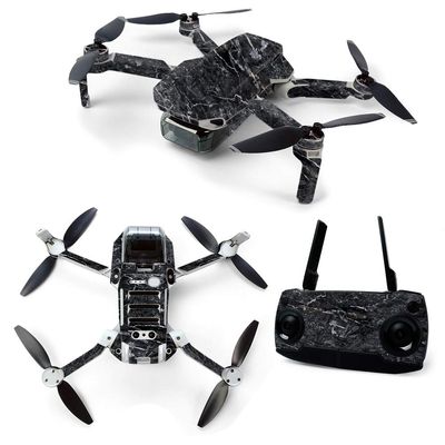 MightySkins Skin for DJI Mavic Mini Portable Drone Quadcopter - Onyx Marble | Protective, Durable, and Unique Vinyl Decal wrap cover | Easy To Apply, Remove, and Change Styles | Made in the USA (DJMAVMIN-Onyx Marble)