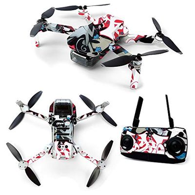 MightySkins Skin for DJI Mavic Mini Portable Drone Quadcopter - Graffiti Mash Up | Protective, Durable, and Unique Vinyl Decal wrap cover | Easy To Apply, Remove, and Change Styles | Made in the USA (DJMAVMIN-Graffiti Mash Up)