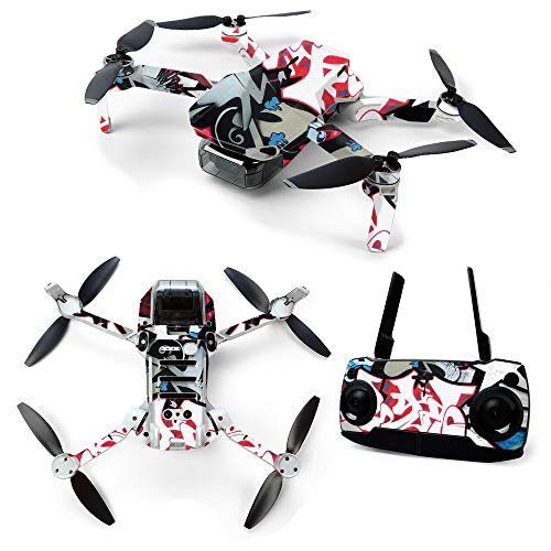 MightySkins Skin for DJI Mavic Mini Portable Drone Quadcopter - Graffiti Mash Up | Protective, Durable, and Unique Vinyl Decal wrap cover | Easy To Apply, Remove, and Change Styles | Made in the USA (DJMAVMIN-Graffiti Mash Up)