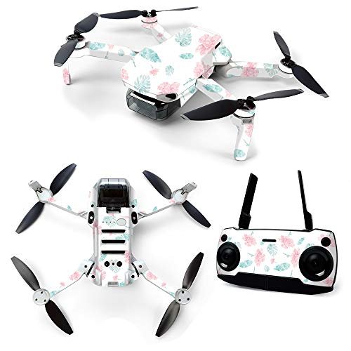 MightySkins Skin for DJI Mavic Mini Portable Drone Quadcopter - Paper Flowers | Protective, Durable, and Unique Vinyl Decal wrap cover | Easy To Apply, Remove, and Change Styles | Made in the USA, Model Number: DJMAVMIN-Paper Flowers