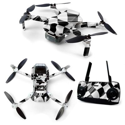MightySkins Skin for DJI Mavic Mini Portable Drone Quadcopter - Race Flag | Protective, Durable, and Unique Vinyl Decal wrap Cover | Easy to Apply, Remove, and Change Styles | Made in The USA
