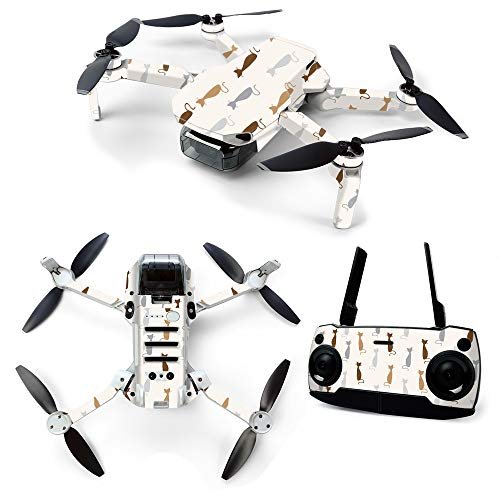 MightySkins Skin for DJI Mavic Mini Portable Drone Quadcopter - Cat Lady | Protective, Durable, and Unique Vinyl Decal wrap cover | Easy To Apply, Remove, and Change Styles | Made in the USA, DJMAVMIN-Cat Lady