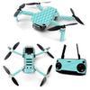 MightySkins Skin for DJI Mavic Mini Portable Drone Quadcopter - Turquoise Chevron | Protective, Durable, and Unique Vinyl Decal wrap cover | Easy To Apply, Remove, and Change Styles | Made in the USA (DJMAVMIN-Turquoise Chevron) view 1