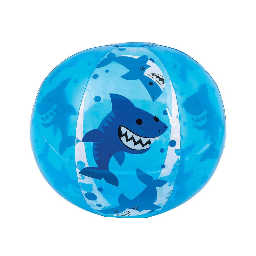 Fun Express Shark Beach Ball - Toys - 12 Pieces