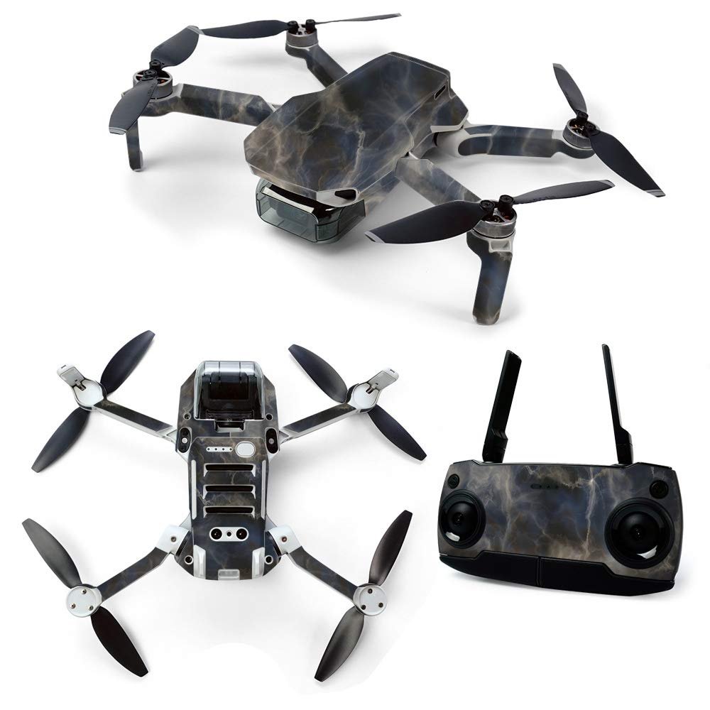MightySkins Skin for DJI Mavic Mini Portable Drone Quadcopter - Stormy Marble | Protective, Durable, and Unique Vinyl Decal wrap cover | Easy To Apply, Remove, and Change Styles | Made in the USA, Model Number: DJMAVMIN-Stormy Marble