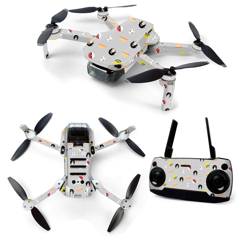 MightySkins Skin for DJI Mavic Mini Portable Drone Quadcopter - Anime Fan | Protective, Durable, and Unique Vinyl Decal wrap cover | Easy To Apply, Remove, and Change Styles | Made in the USA (DJMAVMIN-Anime Fan)