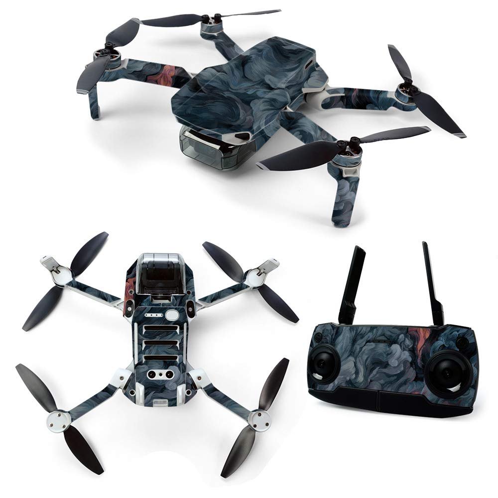 MightySkins Skin for DJI Mavic Mini Portable Drone Quadcopter - Storm Cloud | Protective, Durable, and Unique Vinyl Decal wrap cover | Easy To Apply, Remove, and Change Styles | Made in the USA (DJMAVMIN-Storm Cloud)