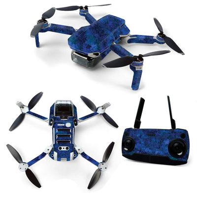 MightySkins Skin for DJI Mavic Mini Portable Drone Quadcopter - Blue Ice | Protective, Durable, and Unique Vinyl Decal wrap cover | Easy To Apply, Remove, and Change Styles | Made in the USA (DJMAVMIN-Blue Ice)