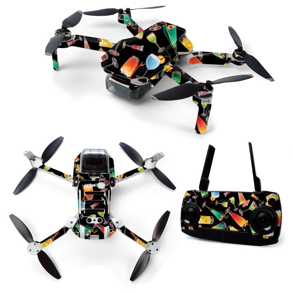 MightySkins Skin for DJI Mavic Mini Portable Drone Quadcopter - Cocktail Therapy | Protective, Durable, and Unique Vinyl Decal wrap Cover | Easy to Apply, Remove, and Change Styles | Made in The USA