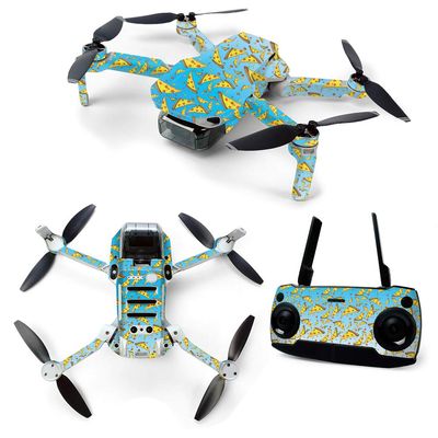 MightySkins Skin for DJI Mavic Mini Portable Drone Quadcopter - Raining Pizza | Protective, Durable, and Unique Vinyl Decal wrap Cover | Easy to Apply, Remove, and Change Styles | Made in The USA