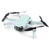 MightySkins Skin for DJI Mavic Mini Portable Drone Quadcopter - Aqua Chevron | Protective, Durable, and Unique Vinyl Decal wrap cover | Easy To Apply, Remove, and Change Styles | Made in the USA (DJMAVMIN-Aqua Chevron) view 2