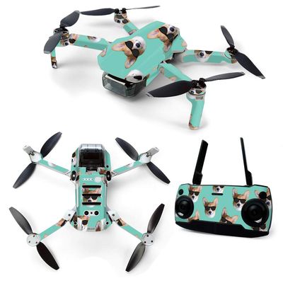 MightySkins Skin for DJI Mavic Mini Portable Drone Quadcopter - Cool Corgi | Protective, Durable, and Unique Vinyl Decal wrap cover | Easy To Apply, Remove, and Change Styles | Made in the USA (DJMAVMIN-Cool Corgi)