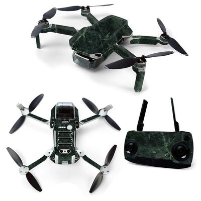 MightySkins Skin for DJI Mavic Mini Portable Drone Quadcopter - Green Marble | Protective, Durable, and Unique Vinyl Decal wrap Cover | Easy to Apply, Remove, and Change Styles | Made in The USA