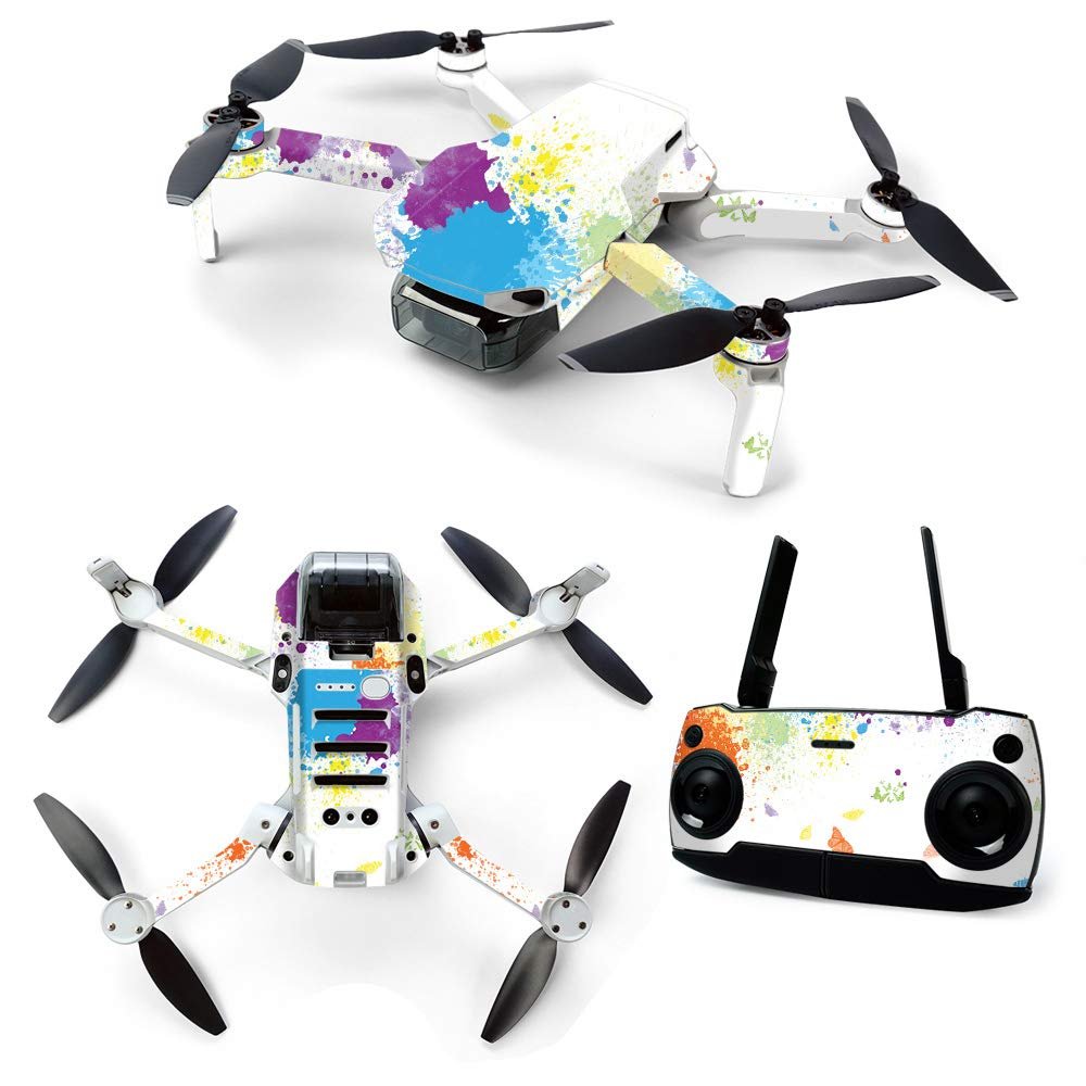 MightySkins Skin for DJI Mavic Mini Portable Drone Quadcopter - Splash Of Color | Protective, Durable, and Unique Vinyl Decal wrap cover | Easy To Apply, Remove, and Change Styles | Made in the USA (DJMAVMIN-Splash Of Color)