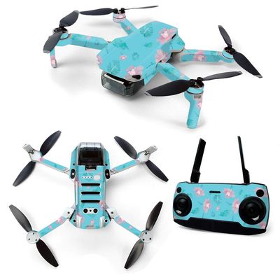 MightySkins Skin for DJI Mavic Mini Portable Drone Quadcopter - Water Flowers | Protective, Durable, and Unique Vinyl Decal wrap Cover | Easy to Apply, Remove, and Change Styles | Made in The USA