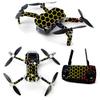 MightySkins Skin for DJI Mavic Mini Portable Drone Quadcopter - Primary Honeycomb | Protective, Durable, and Unique Vinyl Decal wrap cover | Easy To Apply, Remove, and Change Styles | Made in the USA (DJMAVMIN-Primary Honeycomb) view 1