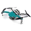 MightySkins Skin for DJI Mavic Mini Portable Drone Quadcopter - Teal Chevron | Protective, Durable, and Unique Vinyl Decal wrap cover | Easy To Apply, Remove, and Change Styles | Made in the USA (DJMAVMIN-Teal Chevron) view 2