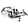 MightySkins Skin for DJI Mavic Mini Portable Drone Quadcopter - Black Chevron | Protective, Durable, and Unique Vinyl Decal wrap cover | Easy To Apply, Remove, and Change Styles | Made in the USA (DJMAVMIN-Black Chevron) view 2