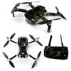 MightySkins Skin for DJI Mavic Mini Portable Drone Quadcopter - Black Gold Marble | Protective, Durable, and Unique Vinyl Decal wrap cover | Easy To Apply, Remove, and Change Styles | Made in the USA (DJMAVMIN-Black Gold Marble) view 1