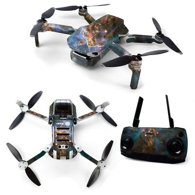 MightySkins Skin for DJI Mavic Mini Portable Drone Quadcopter - Eagle Nebula | Protective, Durable, and Unique Vinyl Decal wrap cover | Easy To Apply, Remove, and Change Styles | Made in the USA (DJMAVMIN-Eagle Nebula)