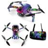 MightySkins Skin for DJI Mavic Mini Portable Drone Quadcopter - Neon Splatter | Protective, Durable, and Unique Vinyl Decal wrap cover | Easy To Apply, Remove, and Change Styles | Made in the USA (DJMAVMIN-Neon Splatter) view 1