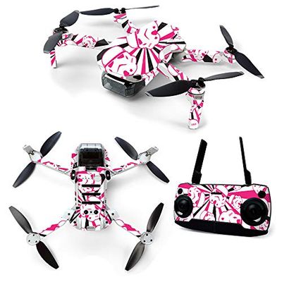 MightySkins Skin for DJI Mavic Mini Portable Drone Quadcopter - Pink Trooper Storm | Protective, Durable, and Unique Vinyl Decal wrap cover | Easy To Apply, Remove, and Change Styles | Made in the USA (DJMAVMIN-Pink Trooper Storm)