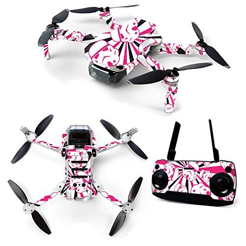 MightySkins Skin for DJI Mavic Mini Portable Drone Quadcopter - Pink Trooper Storm | Protective, Durable, and Unique Vinyl Decal wrap cover | Easy To Apply, Remove, and Change Styles | Made in the USA (DJMAVMIN-Pink Trooper Storm)