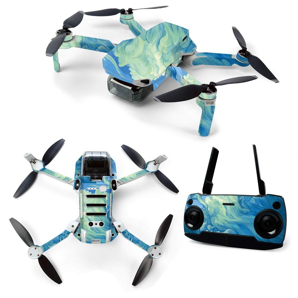 MightySkins Skin for DJI Mavic Mini Portable Drone Quadcopter - Visionary | Protective, Durable, and Unique Vinyl Decal wrap cover | Easy To Apply, Remove, and Change Styles | Made in the USA, Model: DJMAVMIN-Visionary