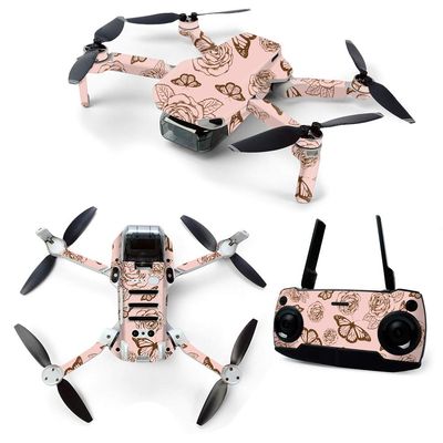 MightySkins Skin for DJI Mavic Mini Portable Drone Quadcopter - Butterfly Garden | Protective, Durable, and Unique Vinyl Decal wrap Cover | Easy to Apply, Remove, and Change Styles | Made in The USA