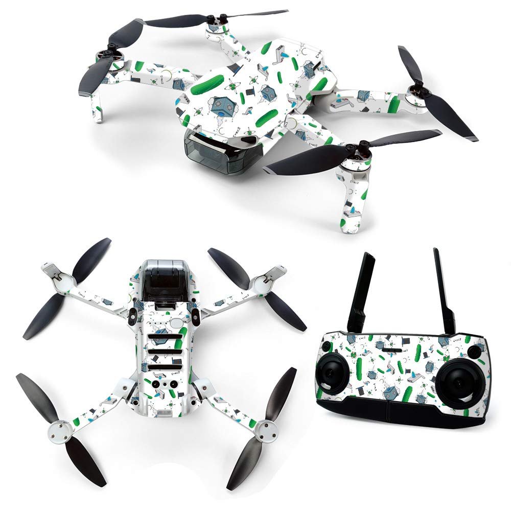 MightySkins Skin for DJI Mavic Mini Portable Drone Quadcopter - Science Cartoon | Protective, Durable, and Unique Vinyl Decal wrap Cover | Easy to Apply, Remove, and Change Styles | Made in The USA