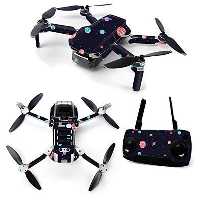 MightySkins Skin for DJI Mavic Mini Portable Drone Quadcopter - Bright Night Sky | Protective, Durable, and Unique Vinyl Decal wrap cover | Easy To Apply, Remove, and Change Styles | Made in the USA (DJMAVMIN-Bright Night Sky)