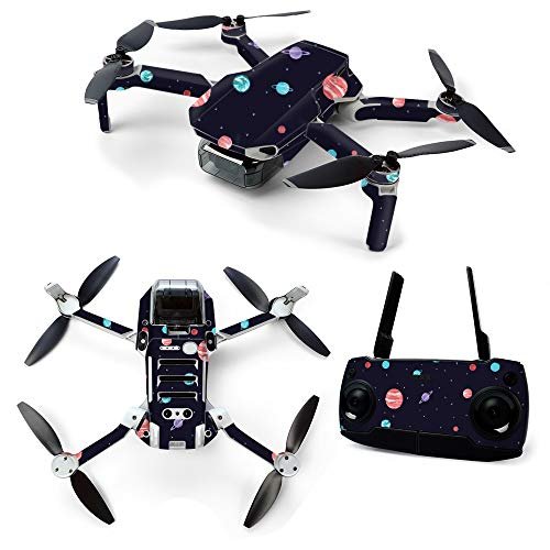 MightySkins Skin for DJI Mavic Mini Portable Drone Quadcopter - Bright Night Sky | Protective, Durable, and Unique Vinyl Decal wrap cover | Easy To Apply, Remove, and Change Styles | Made in the USA (DJMAVMIN-Bright Night Sky)